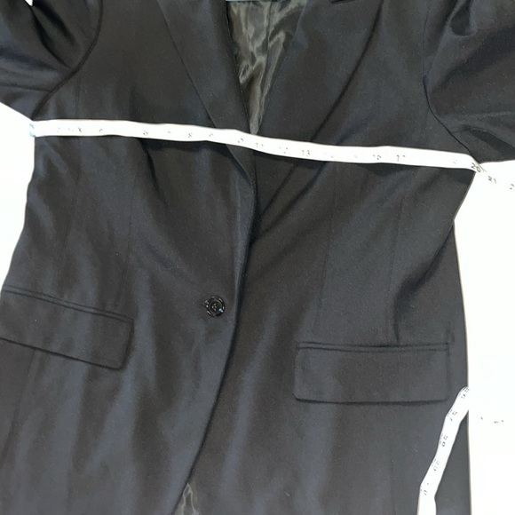 New-banana Republic-14-black-sculpted suit blazer,long sleeve,Fully lined jacket - Picture 12 of 15